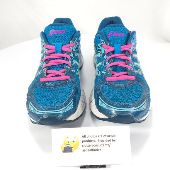 ASICS Gel-Excite 3 Athletic Running Shoe Womens Size 8.5 T5B9N Blue Pink - Picture 2 of 9